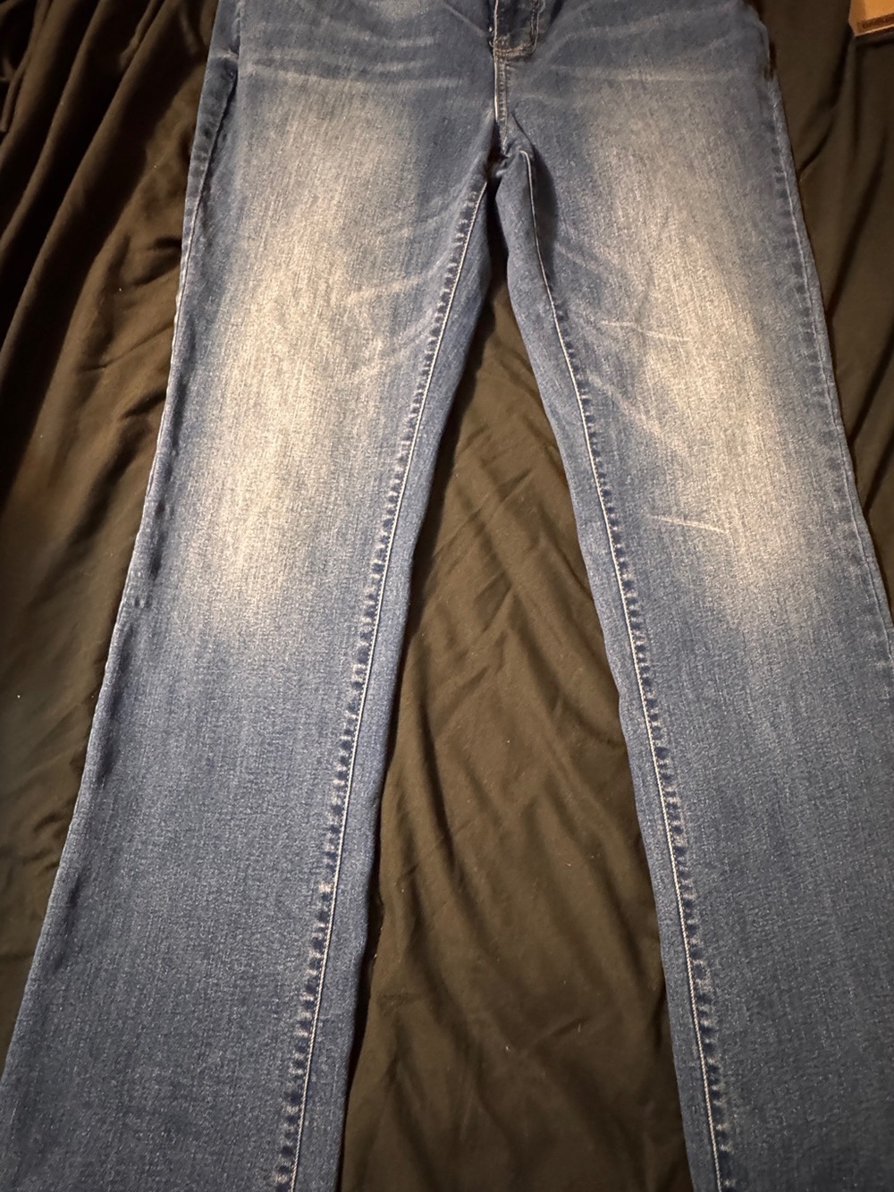 Women's Boot Cut Jeans in Faded Blue